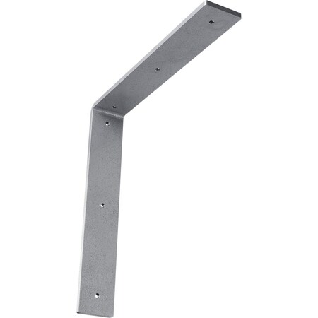 Ekena Millwork Hamilton Steel Bracket, Hammered Light Blue 2"W x 12"D x 12"H BKTM02X12X12HAHLB